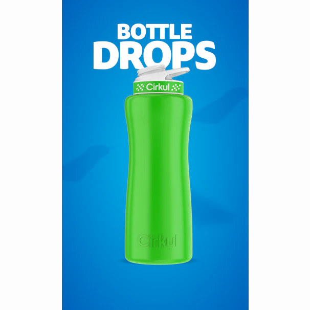 Limited Edition: 32oz. Neon Green Stainless Steel Bottle & Lid